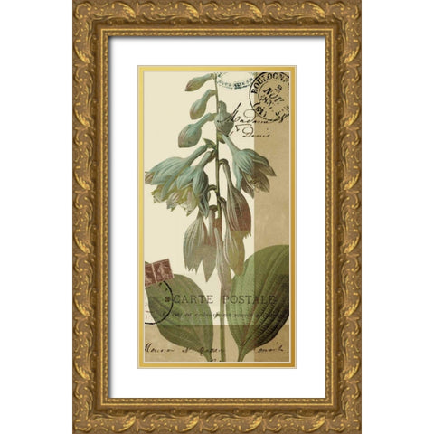 French Blue II Gold Ornate Wood Framed Art Print with Double Matting by Green-Aldridge, W.