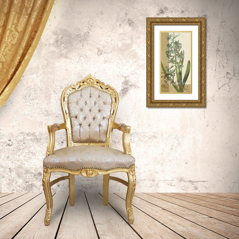 French Blue IV Gold Ornate Wood Framed Art Print with Double Matting by Green-Aldridge, W.