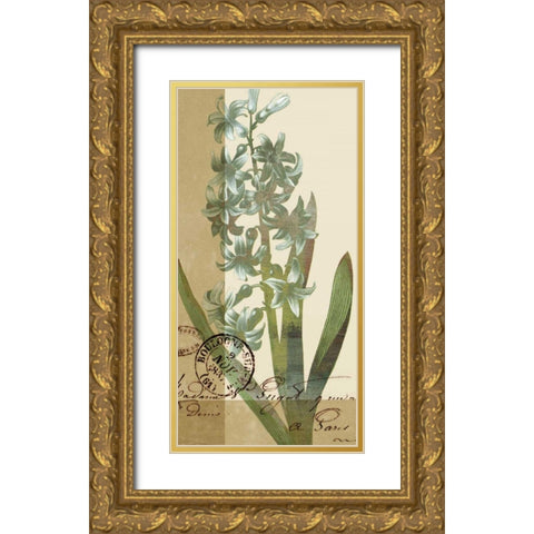 French Blue IV Gold Ornate Wood Framed Art Print with Double Matting by Green-Aldridge, W.