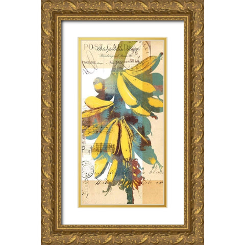 Cortez Gold I Gold Ornate Wood Framed Art Print with Double Matting by Green-Aldridge, W.