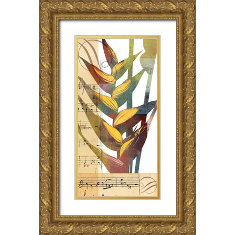 Emeraude Opera I Gold Ornate Wood Framed Art Print with Double Matting by Green-Aldridge, W.