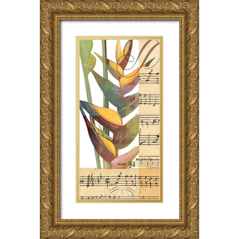 Emeraude Opera II Gold Ornate Wood Framed Art Print with Double Matting by Green-Aldridge, W.