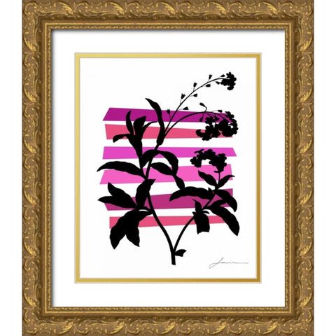 Color Shade V Gold Ornate Wood Framed Art Print with Double Matting by Burghardt, James