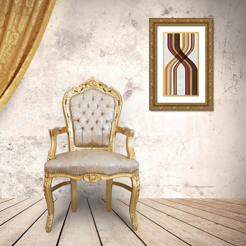 Modern Dance III Gold Ornate Wood Framed Art Print with Double Matting by Burghardt, James