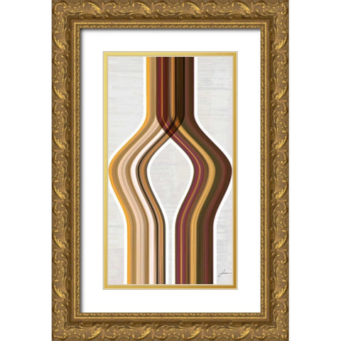 Modern Dance VI Gold Ornate Wood Framed Art Print with Double Matting by Burghardt, James