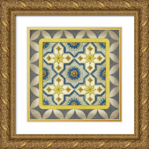 Classic Tile I Gold Ornate Wood Framed Art Print with Double Matting by Vision Studio