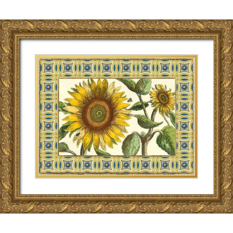 Classical Sunflower I Gold Ornate Wood Framed Art Print with Double Matting by Vision Studio