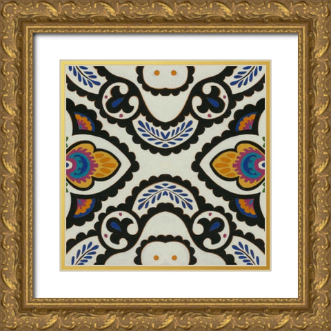 Calliope Compliment II Gold Ornate Wood Framed Art Print with Double Matting by Zarris, Chariklia