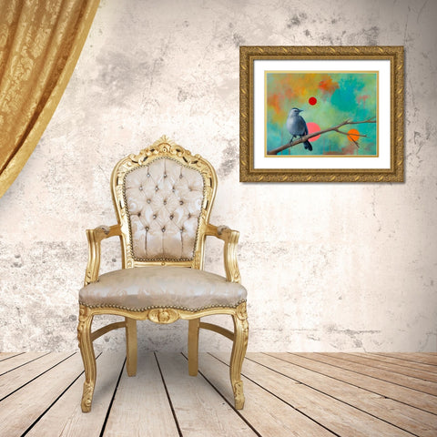 Mysteries of the Universe X Gold Ornate Wood Framed Art Print with Double Matting by Evans, Bridget G.