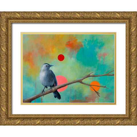 Mysteries of the Universe X Gold Ornate Wood Framed Art Print with Double Matting by Evans, Bridget G.