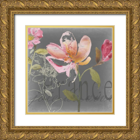 Joie de Vivre II Gold Ornate Wood Framed Art Print with Double Matting by Mosley, Kiana