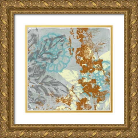 Tropical Interplay II Gold Ornate Wood Framed Art Print with Double Matting by Goldberger, Jennifer