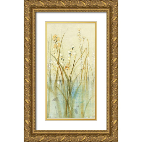 Non-Embellished Pond Edge I (JR) Gold Ornate Wood Framed Art Print with Double Matting by OToole, Tim