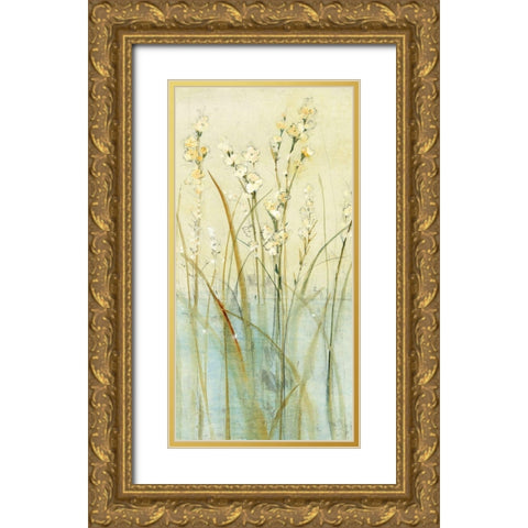 Non-Embellished Pond Edge II (JR) Gold Ornate Wood Framed Art Print with Double Matting by OToole, Tim