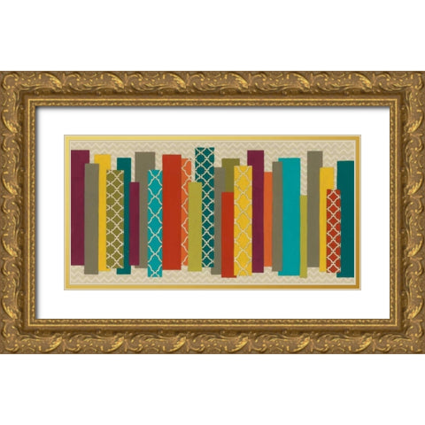 Patternscape I Gold Ornate Wood Framed Art Print with Double Matting by Vess, June Erica