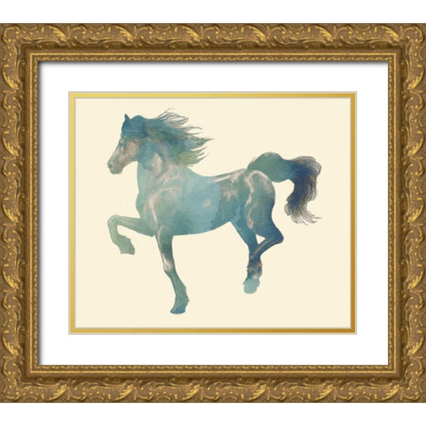 Gypsian Paint I Gold Ornate Wood Framed Art Print with Double Matting by Popp, Grace