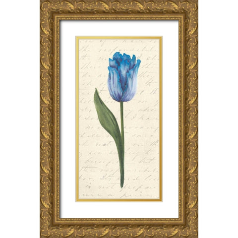 Twin Tulips III Gold Ornate Wood Framed Art Print with Double Matting by Popp, Grace