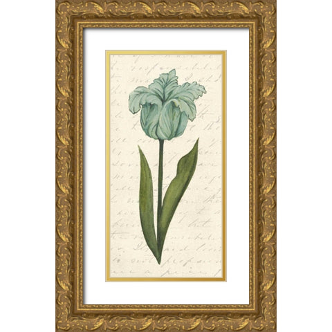 Twin Tulips VI Gold Ornate Wood Framed Art Print with Double Matting by Popp, Grace