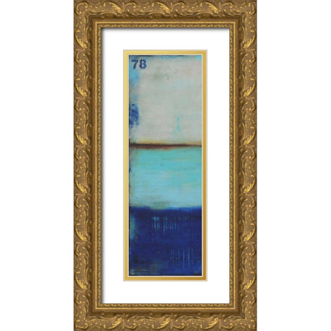 Ocean 78 I Gold Ornate Wood Framed Art Print with Double Matting by Ashley, Erin