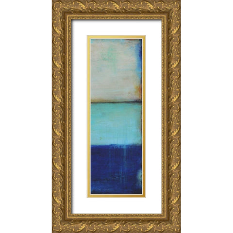 Ocean 78 II Gold Ornate Wood Framed Art Print with Double Matting by Ashley, Erin