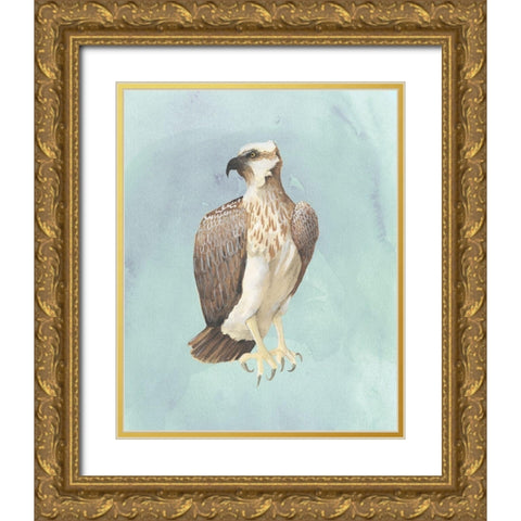 Watercolor Beach Bird IV Gold Ornate Wood Framed Art Print with Double Matting by Popp, Grace