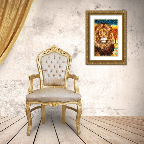 Wild Africa II Gold Ornate Wood Framed Art Print with Double Matting by Vitaletti, Carolee