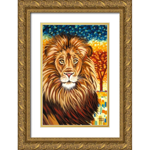 Wild Africa II Gold Ornate Wood Framed Art Print with Double Matting by Vitaletti, Carolee