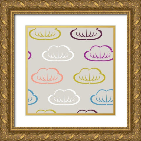Clouds II Gold Ornate Wood Framed Art Print with Double Matting by Ketchum, Nicole