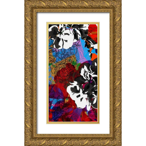 Trace Elements II Gold Ornate Wood Framed Art Print with Double Matting by Burghardt, James