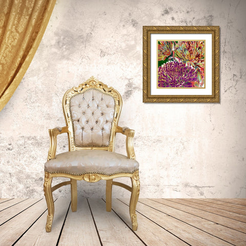 Spring Mix III Gold Ornate Wood Framed Art Print with Double Matting by Burghardt, James