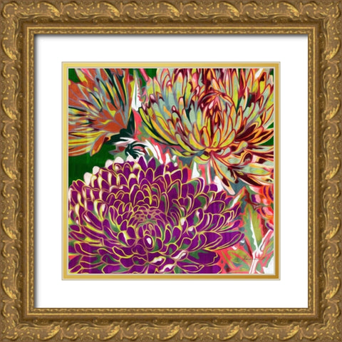 Spring Mix III Gold Ornate Wood Framed Art Print with Double Matting by Burghardt, James