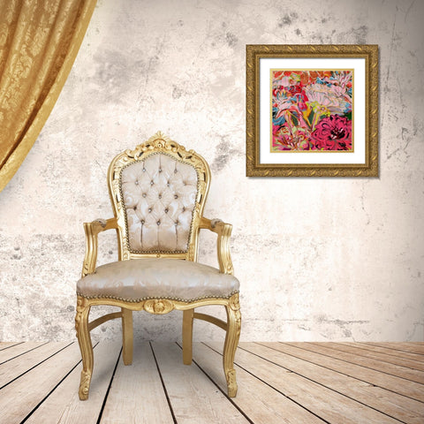 Spring Mix IV Gold Ornate Wood Framed Art Print with Double Matting by Burghardt, James
