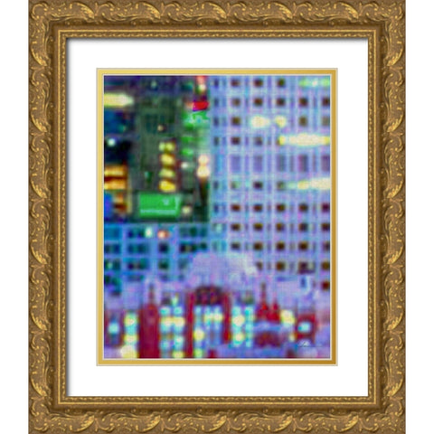 Metropolitain III Gold Ornate Wood Framed Art Print with Double Matting by Burghardt, James