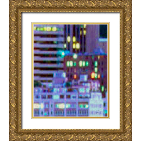 Metropolitain IV Gold Ornate Wood Framed Art Print with Double Matting by Burghardt, James