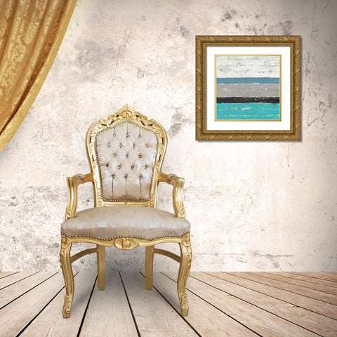 Seawall II Gold Ornate Wood Framed Art Print with Double Matting by Butler, John