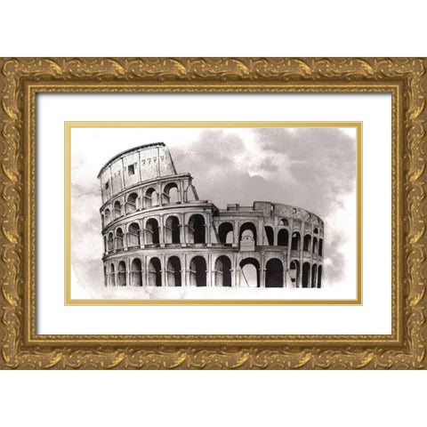World Landmarks II Gold Ornate Wood Framed Art Print with Double Matting by Popp, Grace