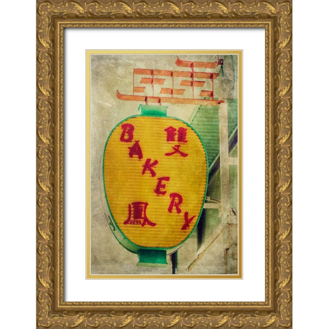 Vintage LA XII Gold Ornate Wood Framed Art Print with Double Matting by Malek, Honey