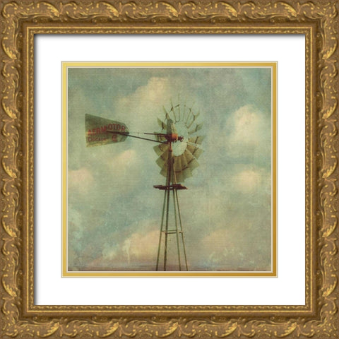 In Country I Gold Ornate Wood Framed Art Print with Double Matting by Malek, Honey