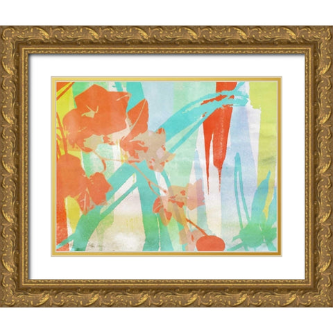 A Leaf Was Born I Gold Ornate Wood Framed Art Print with Double Matting by Orlov, Irena