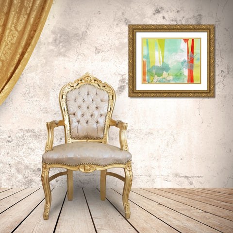 A Leaf Was Born II Gold Ornate Wood Framed Art Print with Double Matting by Orlov, Irena