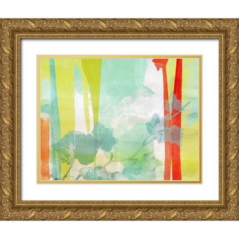 A Leaf Was Born II Gold Ornate Wood Framed Art Print with Double Matting by Orlov, Irena