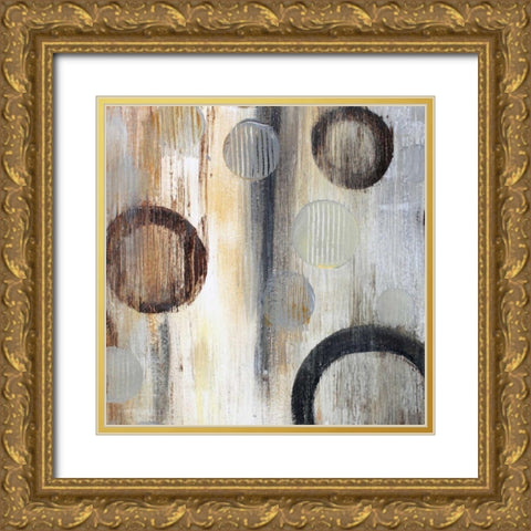 Geometric Abstraction II Gold Ornate Wood Framed Art Print with Double Matting by Orlov, Irena