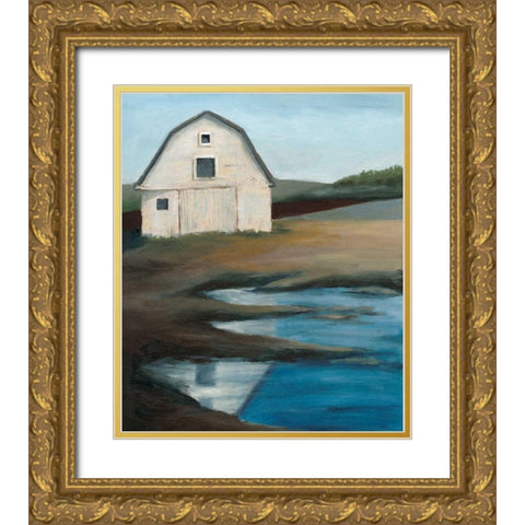 Farmstead I Gold Ornate Wood Framed Art Print with Double Matting by Popp, Grace