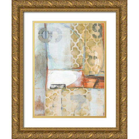Downtown Numbers II Gold Ornate Wood Framed Art Print with Double Matting by Fuchs, Jodi