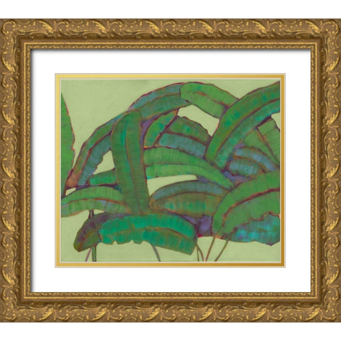 Kona Garden II Gold Ornate Wood Framed Art Print with Double Matting by Fuchs, Jodi