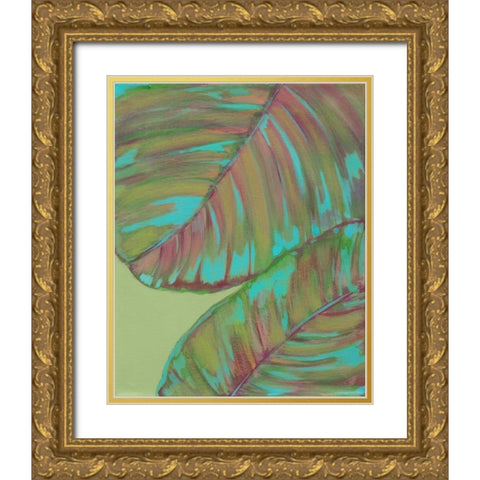 Kona Garden III Gold Ornate Wood Framed Art Print with Double Matting by Fuchs, Jodi