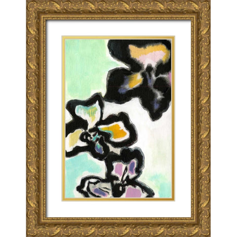 Orchid Pop II Gold Ornate Wood Framed Art Print with Double Matting by Fuchs, Jodi