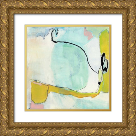 Travelogue II Gold Ornate Wood Framed Art Print with Double Matting by Fuchs, Jodi