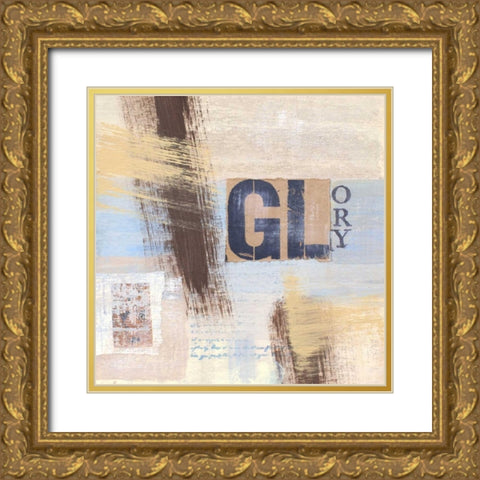 Abstract Inspiration III Gold Ornate Wood Framed Art Print with Double Matting by Orlov, Irena