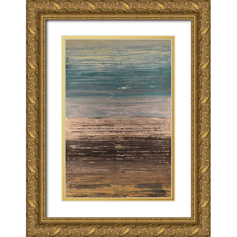 Easy Reflections I Gold Ornate Wood Framed Art Print with Double Matting by Avondet, Natalie